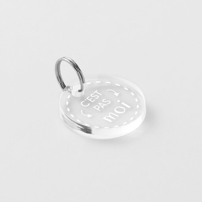 Médaille personnalisée acrylique gravée 20 mm - citation
