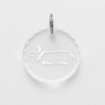 Médaille personnalisée acrylique gravée 28 mm - dessin