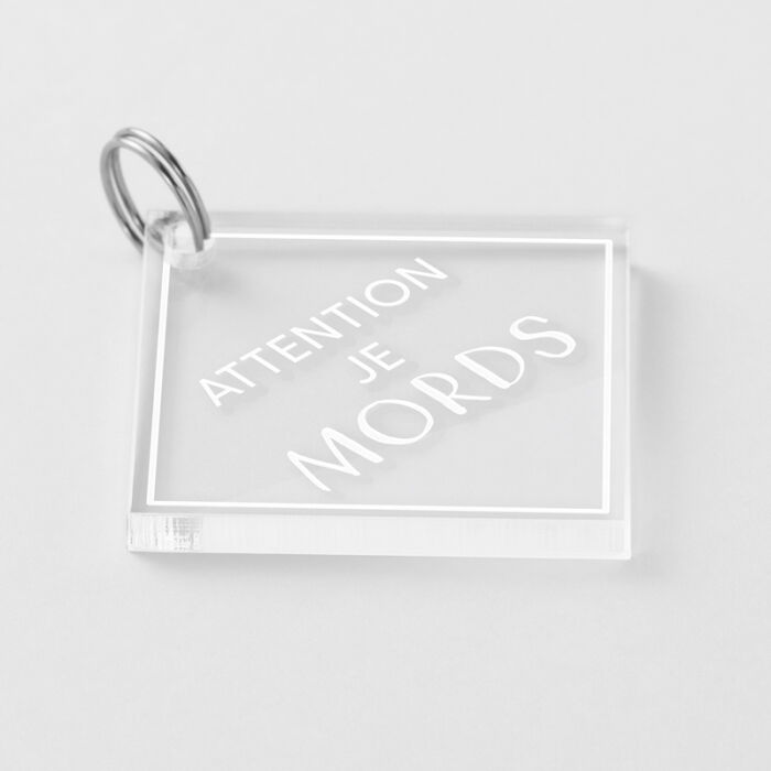 Médaille personnalisée acrylique gravée losange 45x45 mm ilu texte