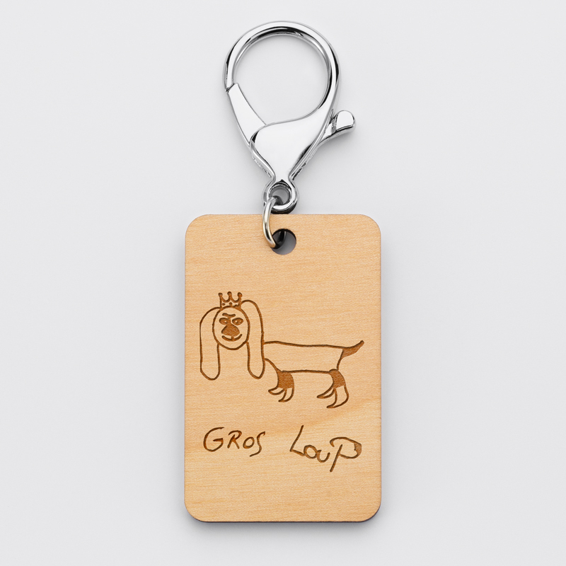 Porte-clés Ou Collier Pendentif Basset Hound - Alliage Zinc, Main Fait Aux USA, 22 Pouces