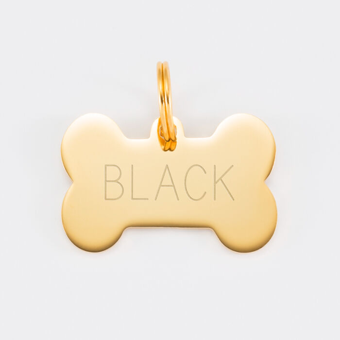 Médaille personnalisée acier dorégravé os 36x25 mm nom