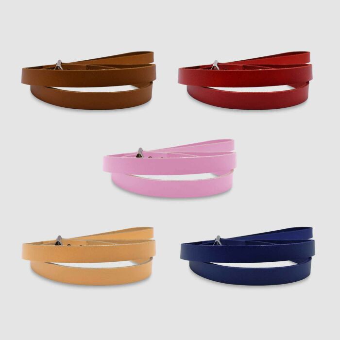 Laisse cuir personnalisée chien 1,6x100cm