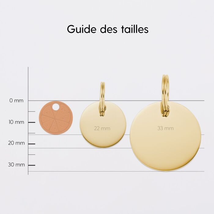 Breloque chien acrylique coloré agrume 16 mm