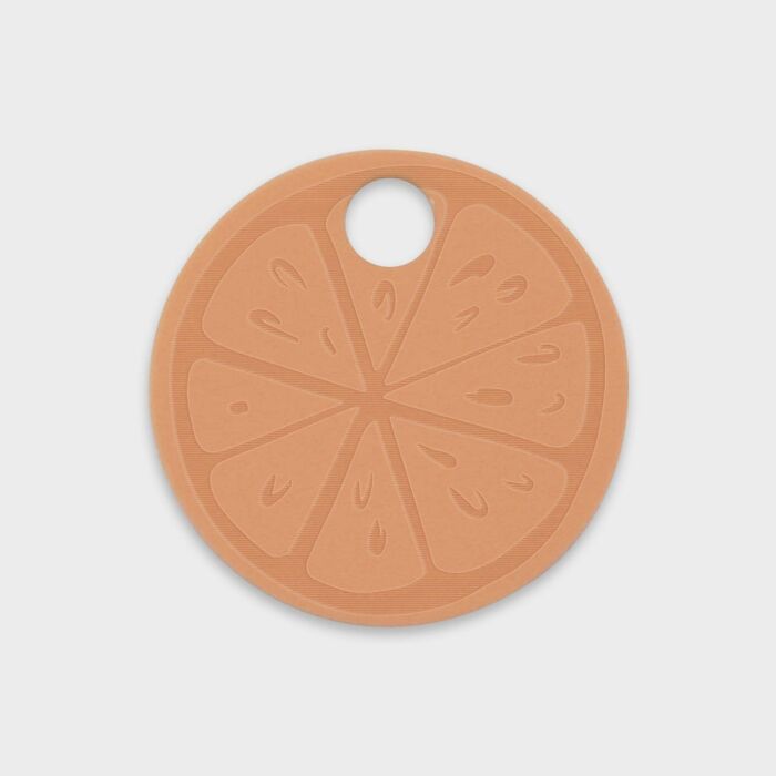 Breloque chien acrylique coloré agrume 16 mm