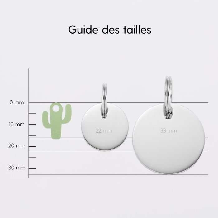 Breloque chien acrylique coloré cactus 16 mm