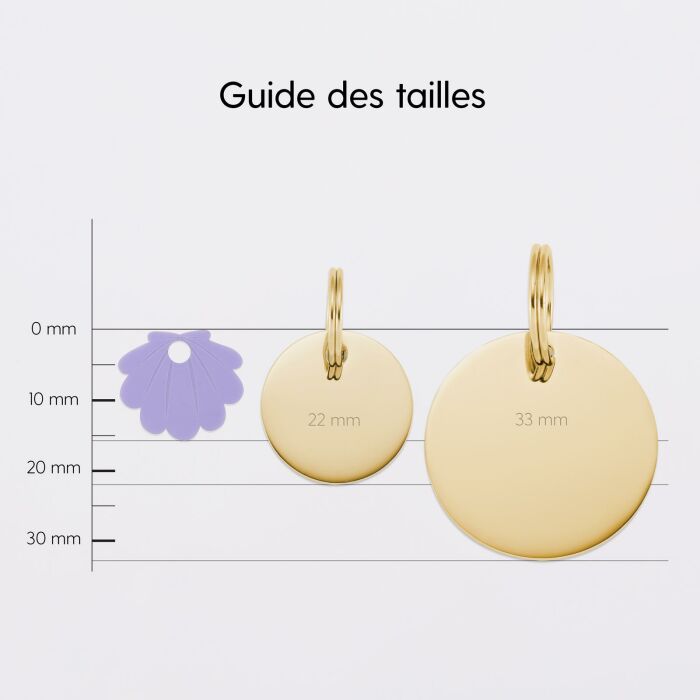 Breloque chien acrylique coloré coquillage 16 mm